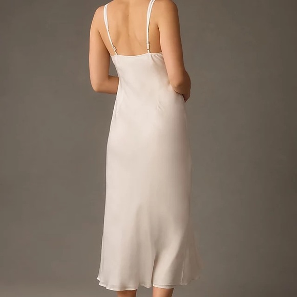 LET ME BE Women's Sheer Bustier Slip Dress-Size M-White-NWT - Picture 4 of 10